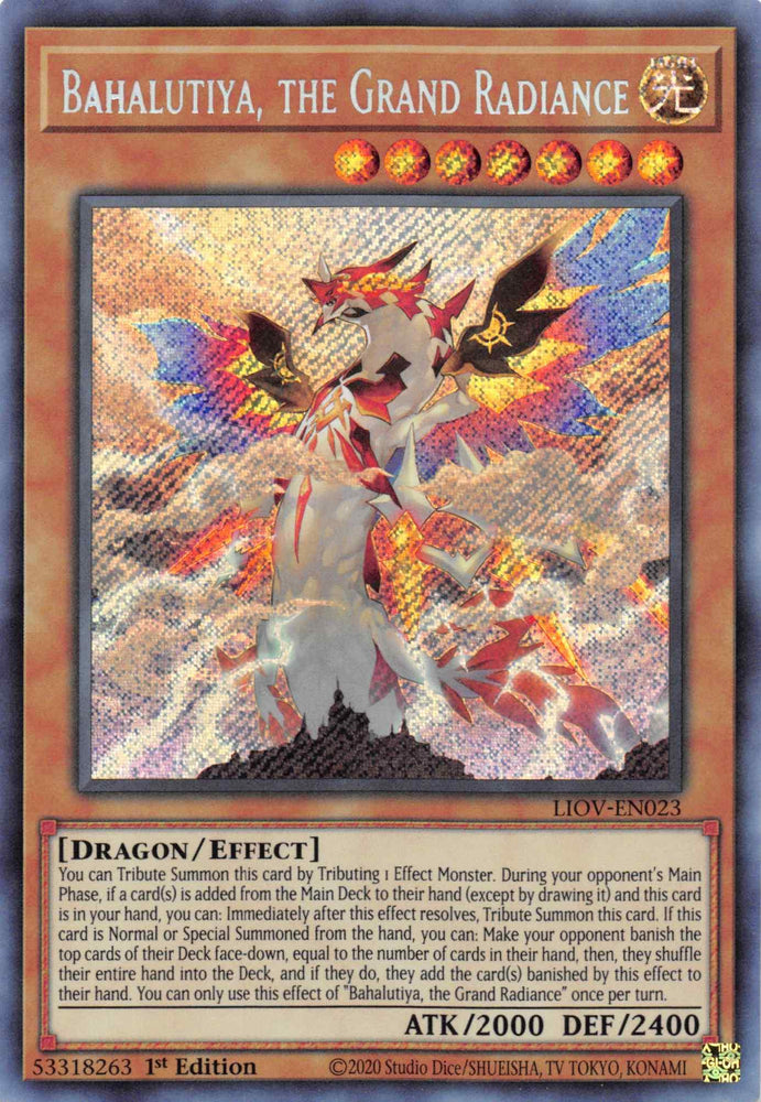 Bahalutiya, the Grand Radiance [LIOV-EN023] Secret Rare (ONLINE ORDER ONLY)