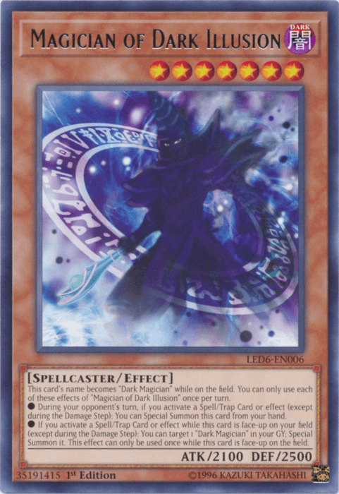 Magician of Dark Illusion [LED6-EN006] Rare (ONLINE ORDER ONLY)