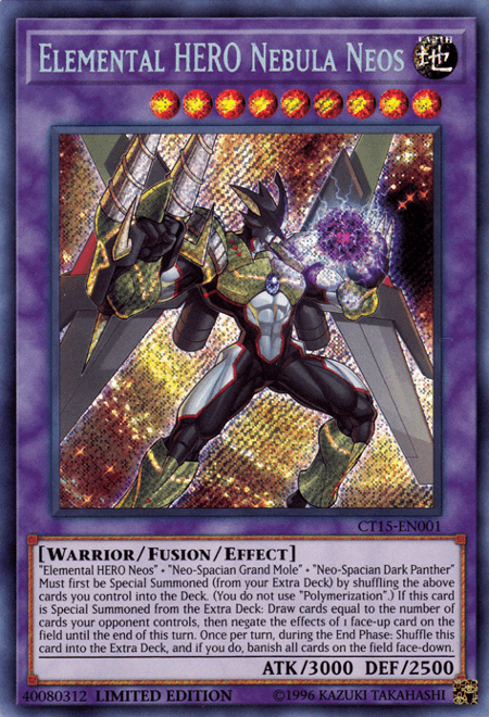 Elemental Hero Nebula Neos [CT15-EN001] Secret Rare (ONLINE ORDER ONLY)