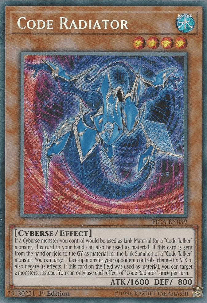 Code Radiator [FIGA-EN039] Secret Rare (ONLINE ORDER ONLY)