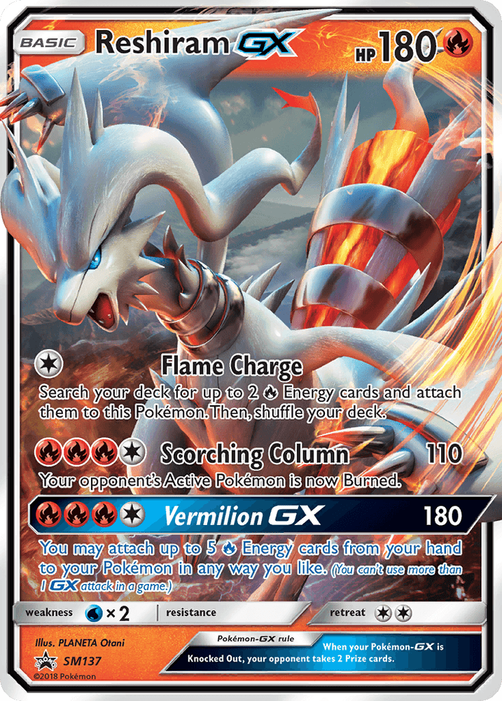 Reshiram GX (SM137) [Sun & Moon: Black Star Promos] (Online Only)