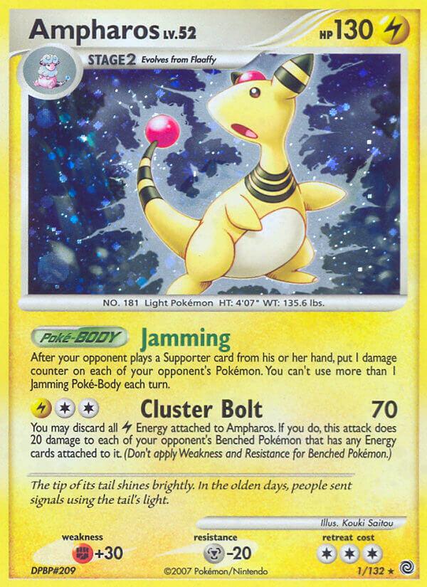 Ampharos (1/132) (Theme Deck Exclusive) [Diamond & Pearl: Secret Wonders] (Online Only)