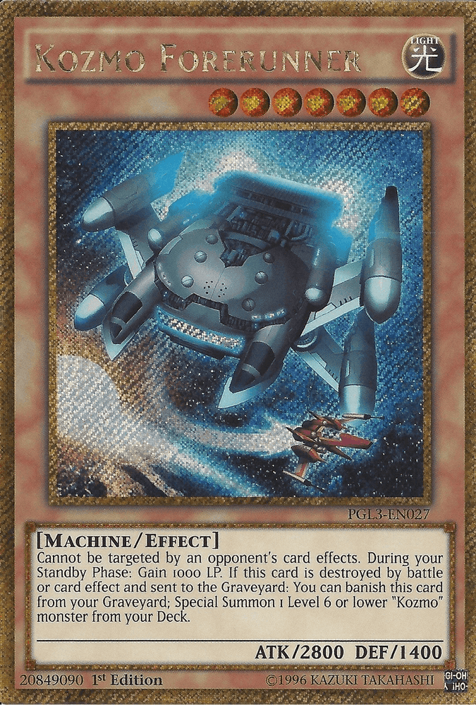 Kozmo Forerunner [PGL3-EN027] Gold Secret Rare (ONLINE ORDER ONLY)