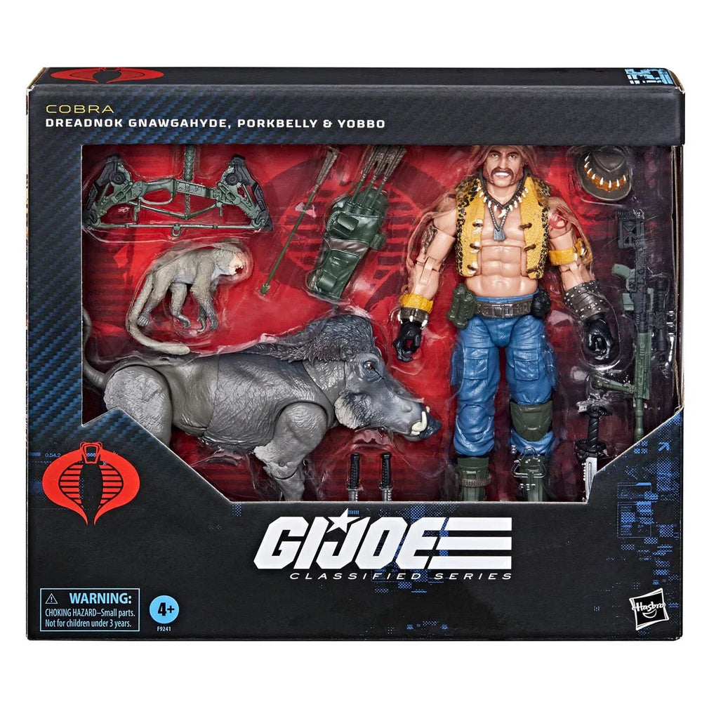 G.I. Joe Classified Series Dreadnok Gnawgahyde and pets Porkbelly & Yobbo 6-Inch Action Figure (Online Order Only)