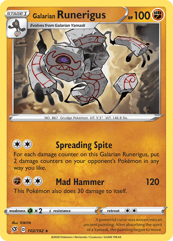 Galarian Runerigus (102/192) [Sword & Shield: Rebel Clash] (Online Only)