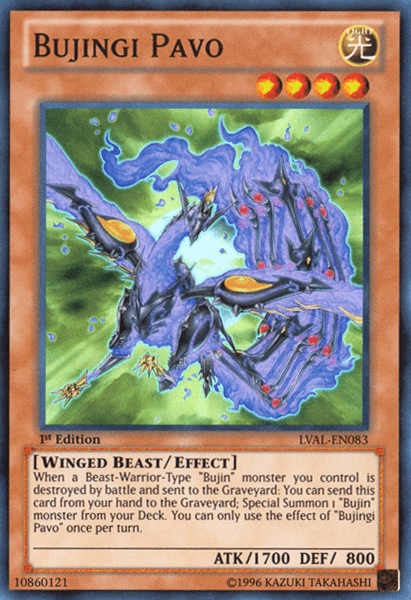 Bujingi Pavo [LVAL-EN083] Super Rare (ONLINE ORDER ONLY)
