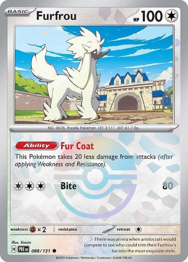 Furfrou (088/131) (Poke Ball Pattern) [Scarlet & Violet: Prismatic Evolutions] (Online Only)