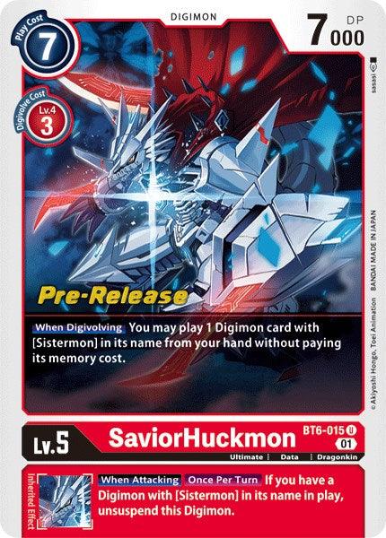 SaviorHuckmon [BT6-015] [Double Diamond Pre-Release Cards] (ONLINE ORDER ONLY)