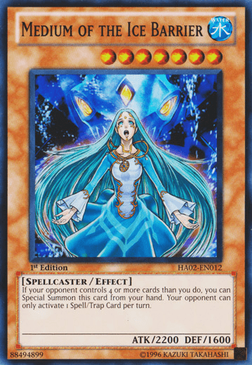 Medium of the Ice Barrier [HA02-EN012] Super Rare (ONLINE ORDER ONLY)