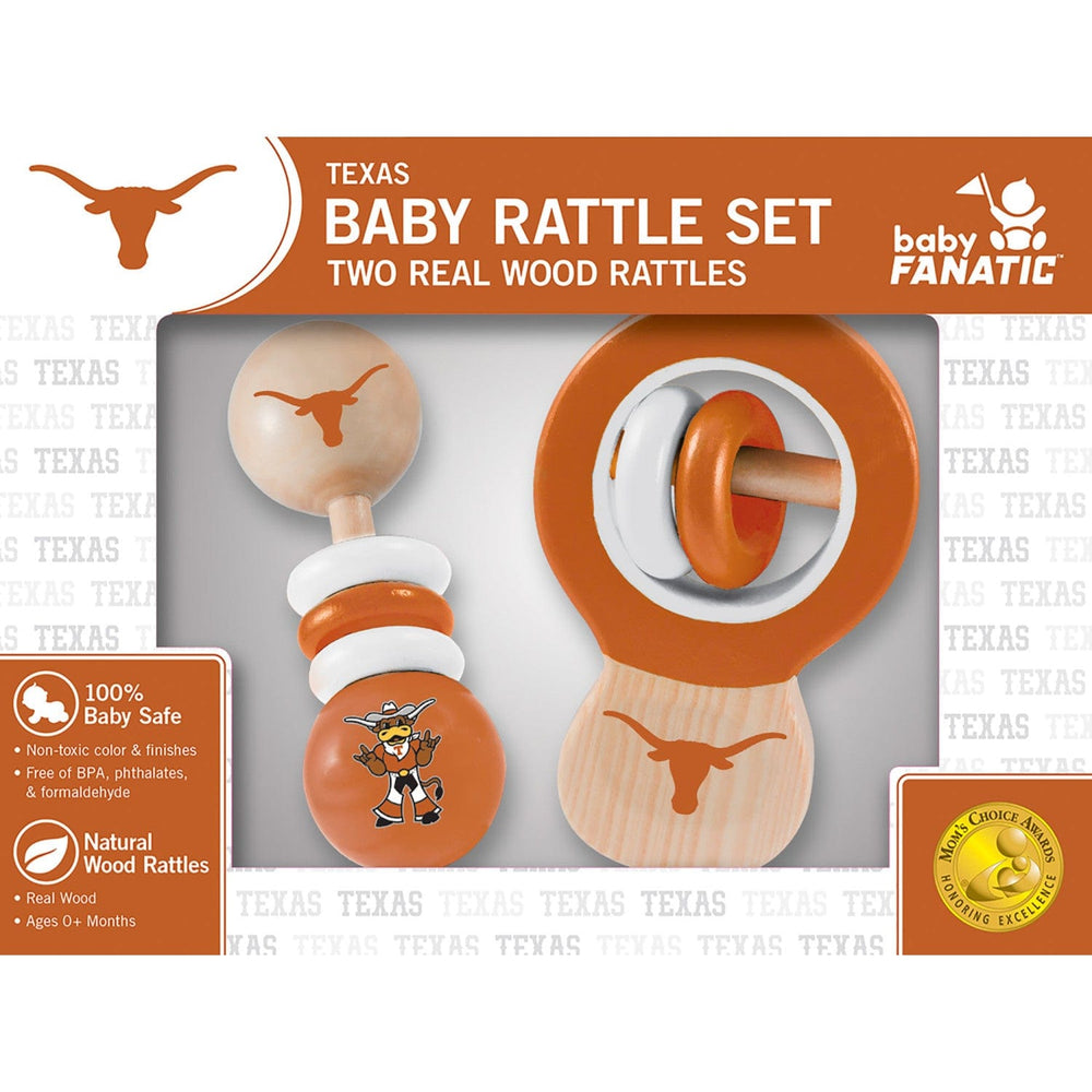 Texas Longhorns - Baby Rattles 2-Pack (ONLINE ORDER ONLY)