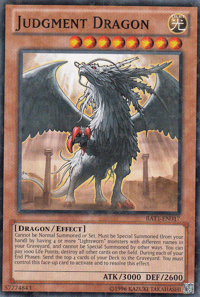 Judgment Dragon [BATT-EN017] Starfoil Rare (ONLINE ORDER ONLY)