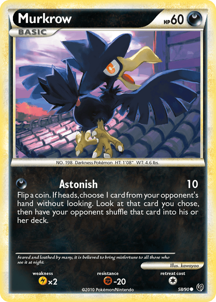 Murkrow (58/90) [HeartGold & SoulSilver: Undaunted] (Online Only)