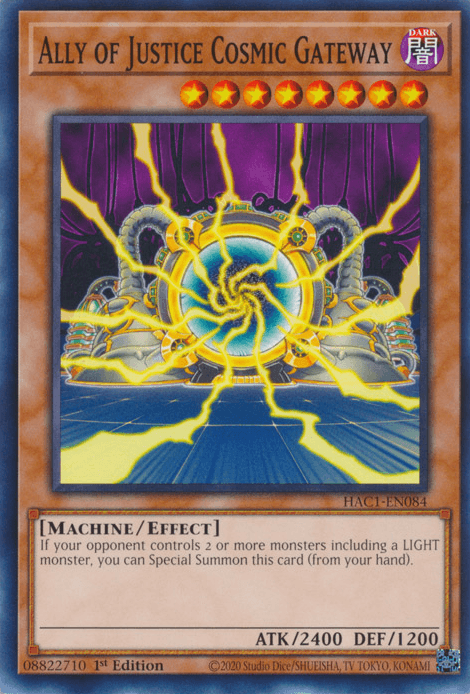 Ally of Justice Cosmic Gateway [HAC1-EN084] Common (ONLINE ORDER ONLY)