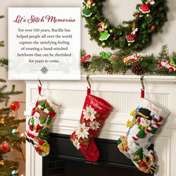 Tiny Stocking Ornaments Cross Stitch Kit – Set of 30 Mini Christmas Stockings (ONLINE ORDER ONLY)