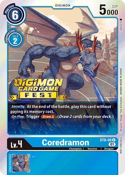 Coredramon [ST8-06] (Digimon Card Game Fest 2022) [Starter Deck: Ulforce Veedramon Promos] (ONLINE ORDER ONLY)