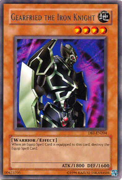 Gearfried the Iron Knight [DB1-EN204] Rare (ONLINE ORDER ONLY)