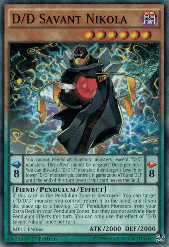 D/D Savant Nikola [MP17-EN066] Common (ONLINE ORDER ONLY)