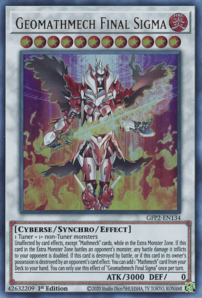 Geomathmech Final Sigma [GFP2-EN134] Ultra Rare (ONLINE ORDER ONLY)