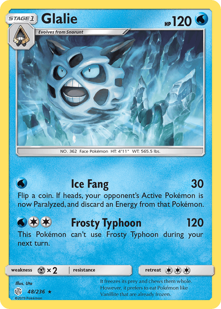 Glalie (48/236) [Sun & Moon: Cosmic Eclipse] (Online Only)