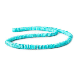 5mm - 7mm Turquoise Plain Heshi Beads 18.5 inch 285 pieces (ONLINE ORDER ONLY)