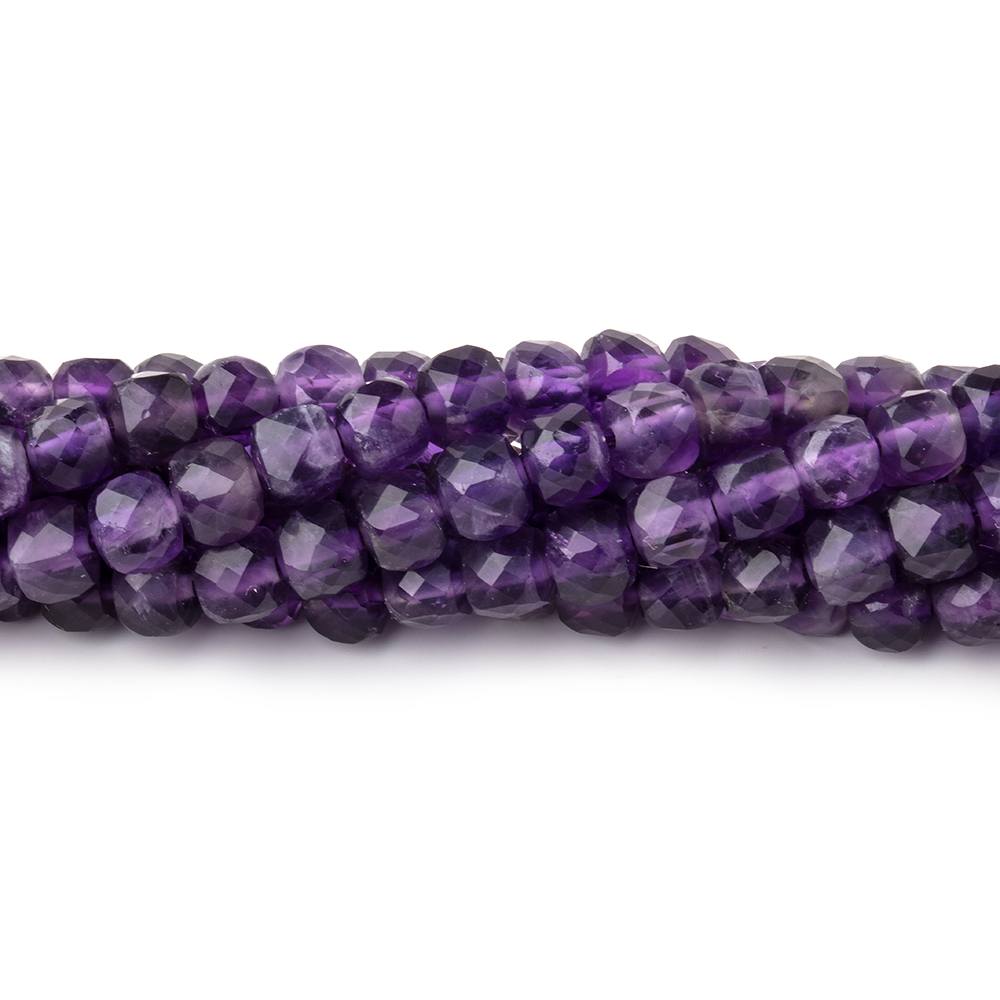 5mm Amethyst Micro Faceted Cube Beads 12 inch 70 pieces (ONLINE ORDER ONLY)