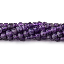 5mm Amethyst Micro Faceted Cube Beads 12 inch 70 pieces (ONLINE ORDER ONLY)