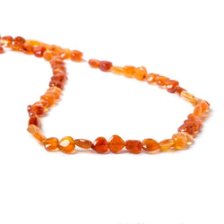 5mm Carnelian Straight Drilled Faceted Heart Beads 14.25 inch 70 pieces (ONLINE ORDER ONLY)