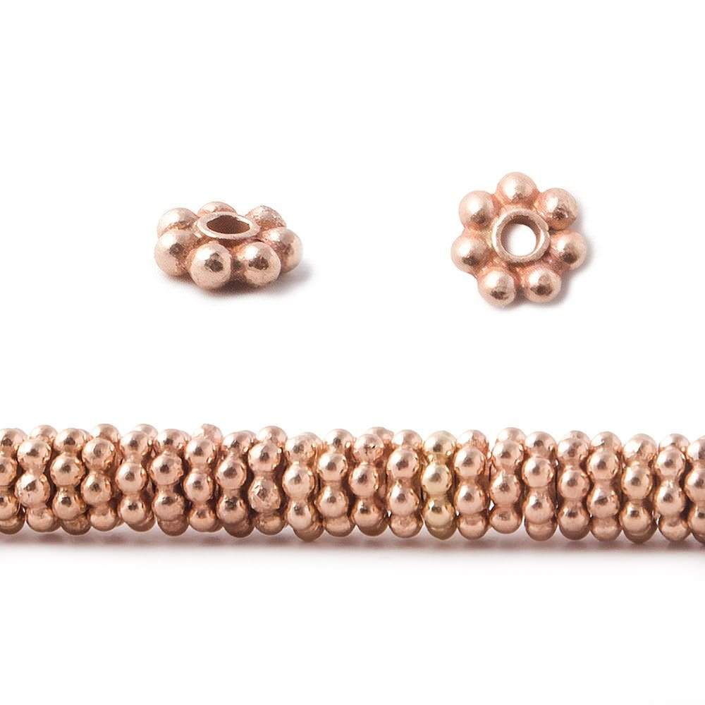 5mm Daisy Spacer Beads 8 inch 128 pieces (ONLINE ORDER ONLY)