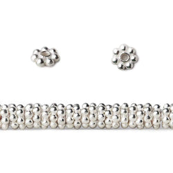 5mm Daisy Spacer Beads 8 inch 128 pieces (ONLINE ORDER ONLY)