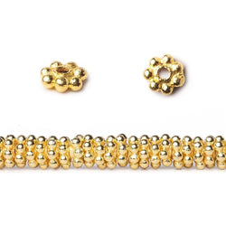 5mm Daisy Spacer Beads 8 inch 128 pieces (ONLINE ORDER ONLY)