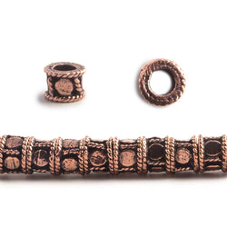 5mm Dotted Cylinder Tube Beads 8 inch 48 pieces (ONLINE ORDER ONLY)