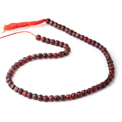 5mm Garnet Micro Faceted Cube Beads 12 inch 70 pieces (ONLINE ORDER ONLY)
