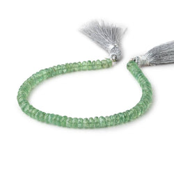 5mm Green Kyanite Faceted Rondelle Beads 8 inch 74 pieces (ONLINE ORDER ONLY)