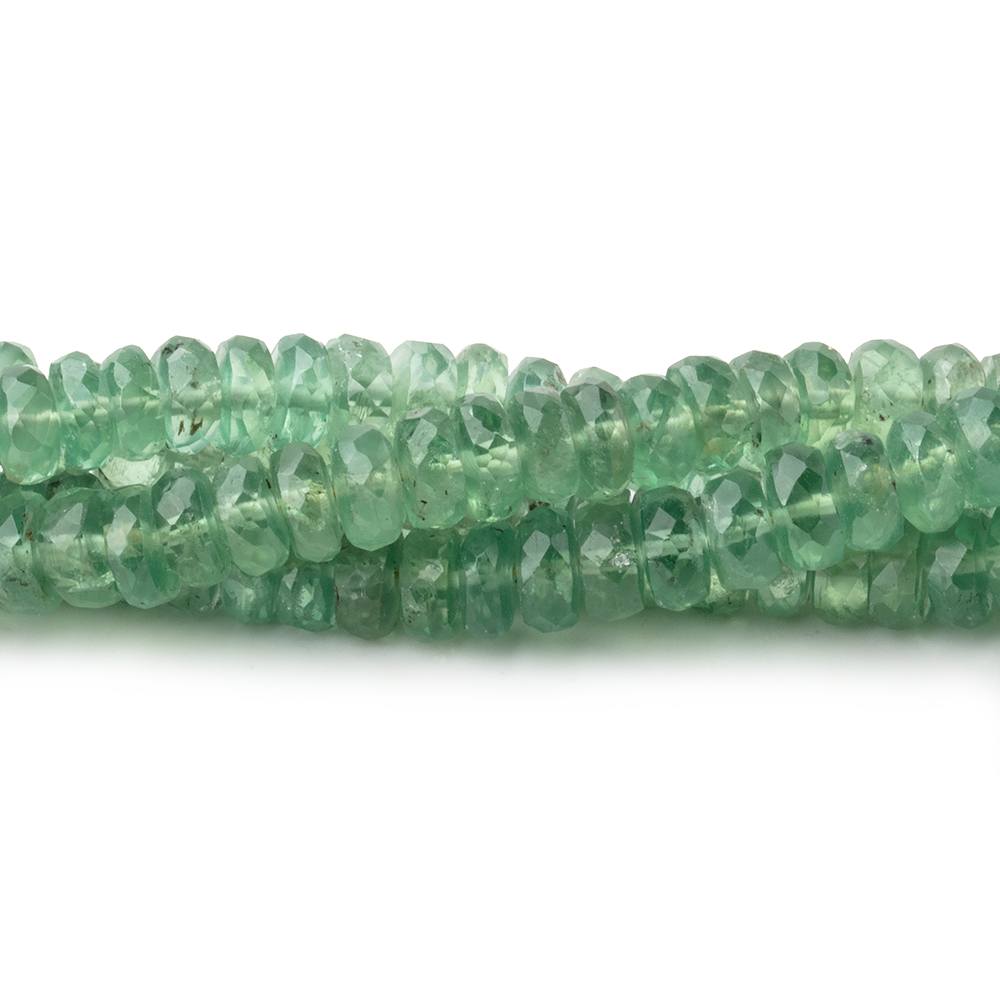 5mm Green Kyanite Faceted Rondelle Beads 8 inch 74 pieces (ONLINE ORDER ONLY)