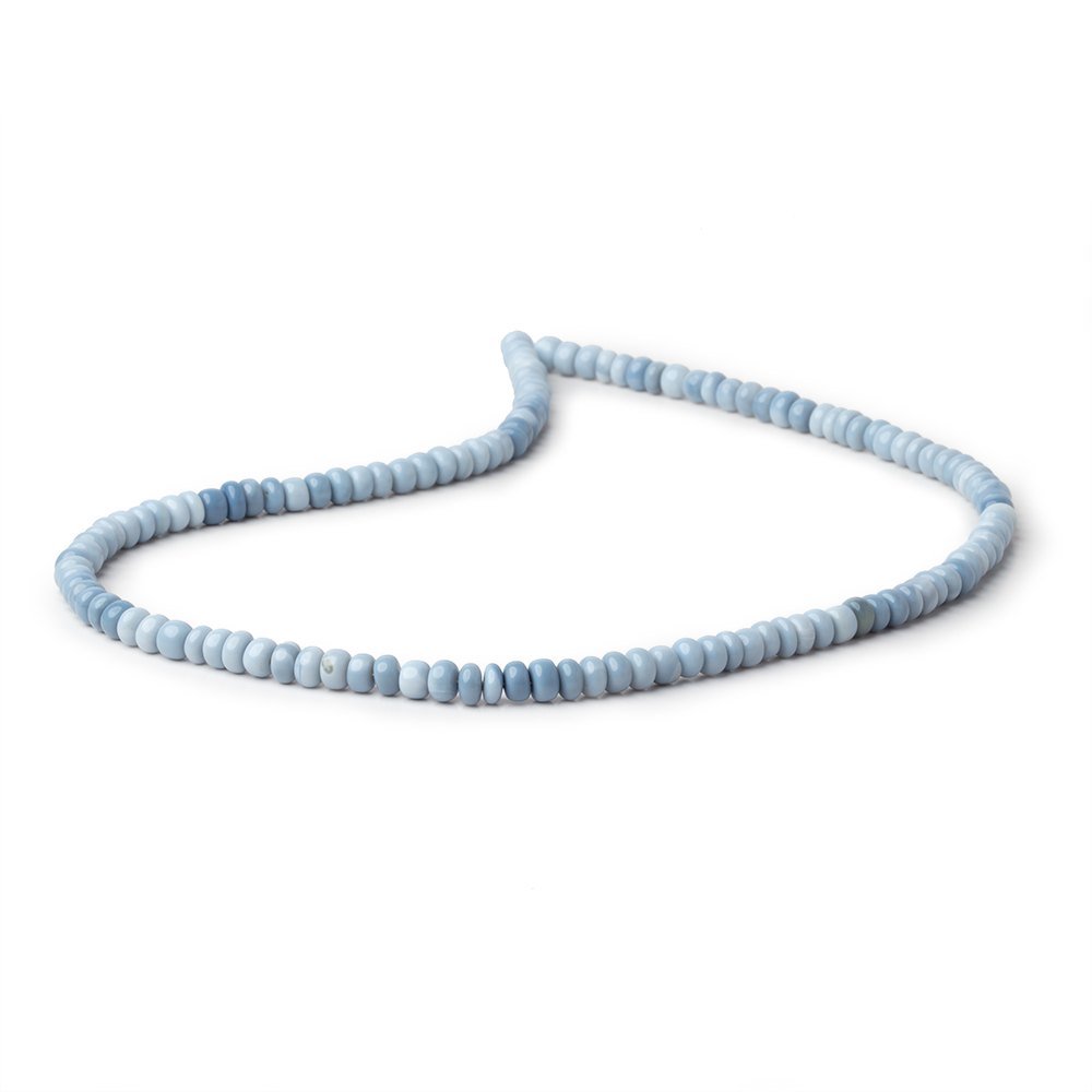 5mm Owyhee Denim Blue Opal Plain Rondelle 16 inch 128 Beads (ONLINE ORDER ONLY)