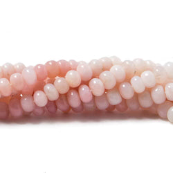5mm Pink Peruvial Opal Plain Rondelle Beads 14 inch 95 pieces (ONLINE ORDER ONLY)