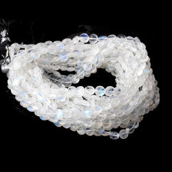 5mm Rainbow Moonstone Faceted Coin Beads 16 inch 80 pieces (ONLINE ORDER ONLY)