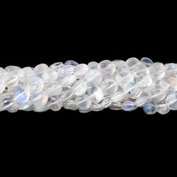 5mm Rainbow Moonstone Faceted Coin Beads 16 inch 80 pieces (ONLINE ORDER ONLY)