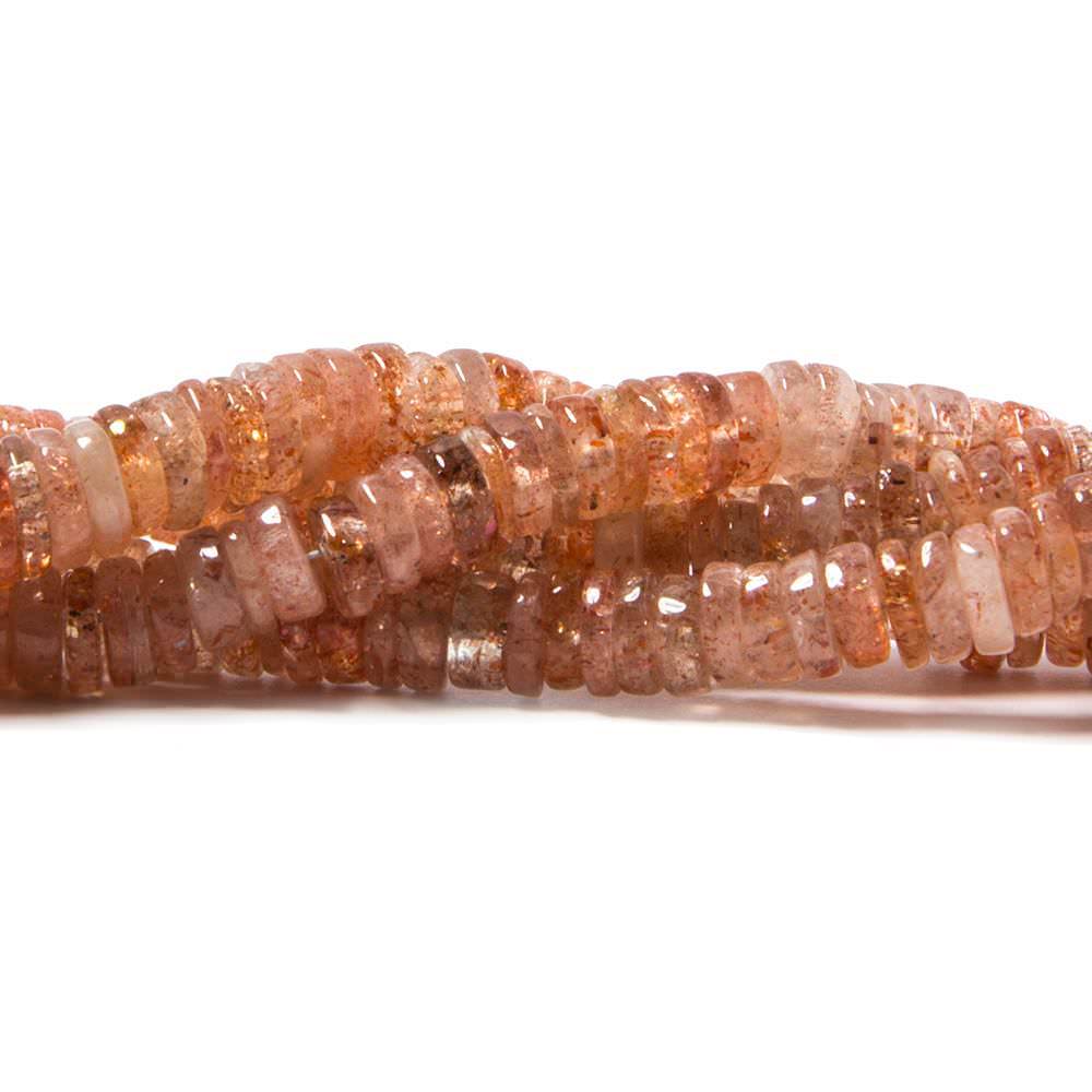 5mm Sunstone Heshi Beads 14 inch 220 pieces (ONLINE ORDER ONLY)