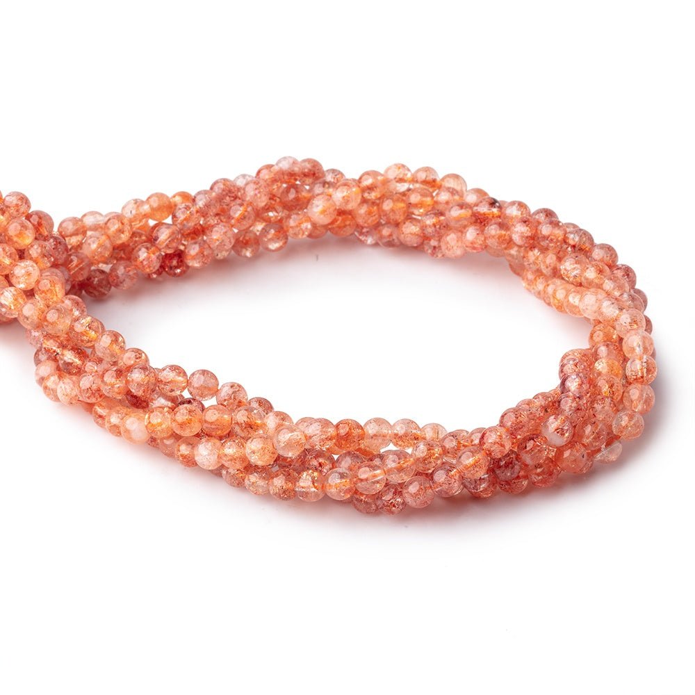 5mm Sunstone Plain Round Beads 16 inch 84 pieces (ONLINE ORDER ONLY)
