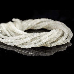 5mm White Moonstone Heshi Beads 220 beads (ONLINE ORDER ONLY)