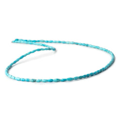 5x2mm Turquoise Howlite Plain Rice Beads 18 inches 94 pieces (ONLINE ORDER ONLY)