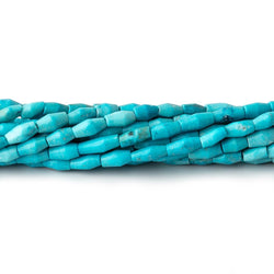5x2mm Turquoise Howlite Plain Rice Beads 18 inches 94 pieces (ONLINE ORDER ONLY)