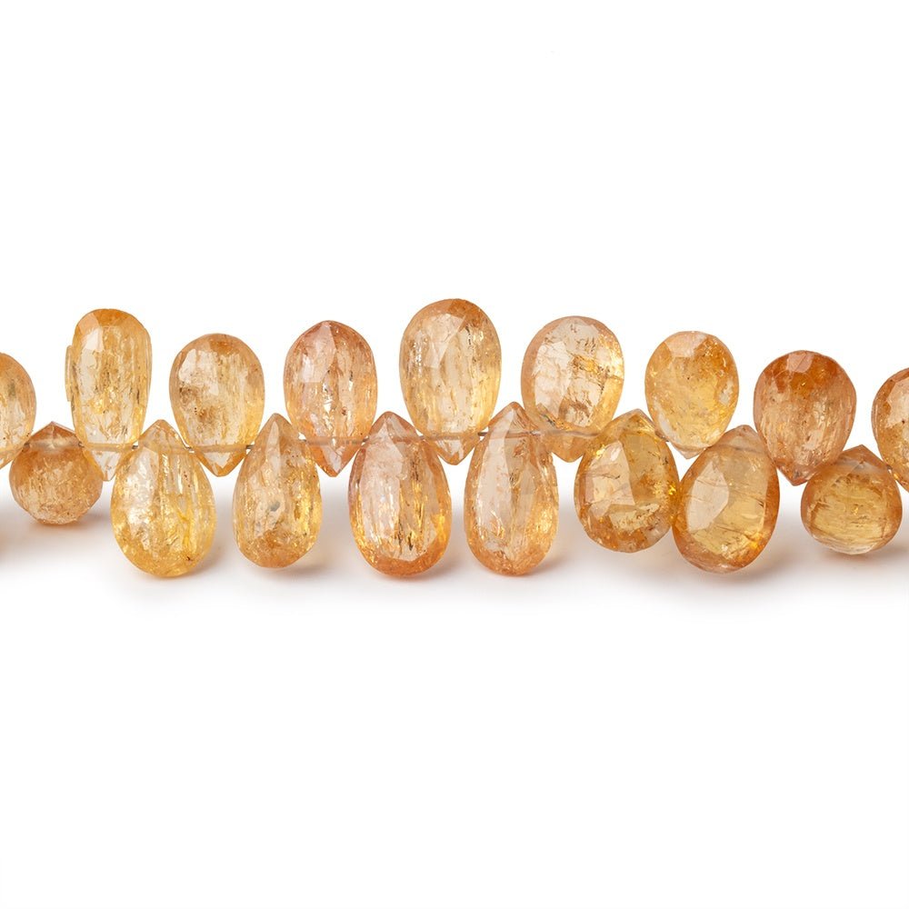 5x3-11x6mm Imperial Topaz Faceted Pear Beads 8 inch 66 pieces (ONLINE ORDER ONLY)
