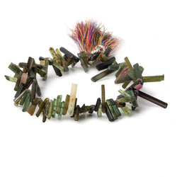 5x3-14x3mm Multi Color Tourmaline top drilled Natural Crystals 7.75 inch 88 beads AA (ONLINE ORDER ONLY)
