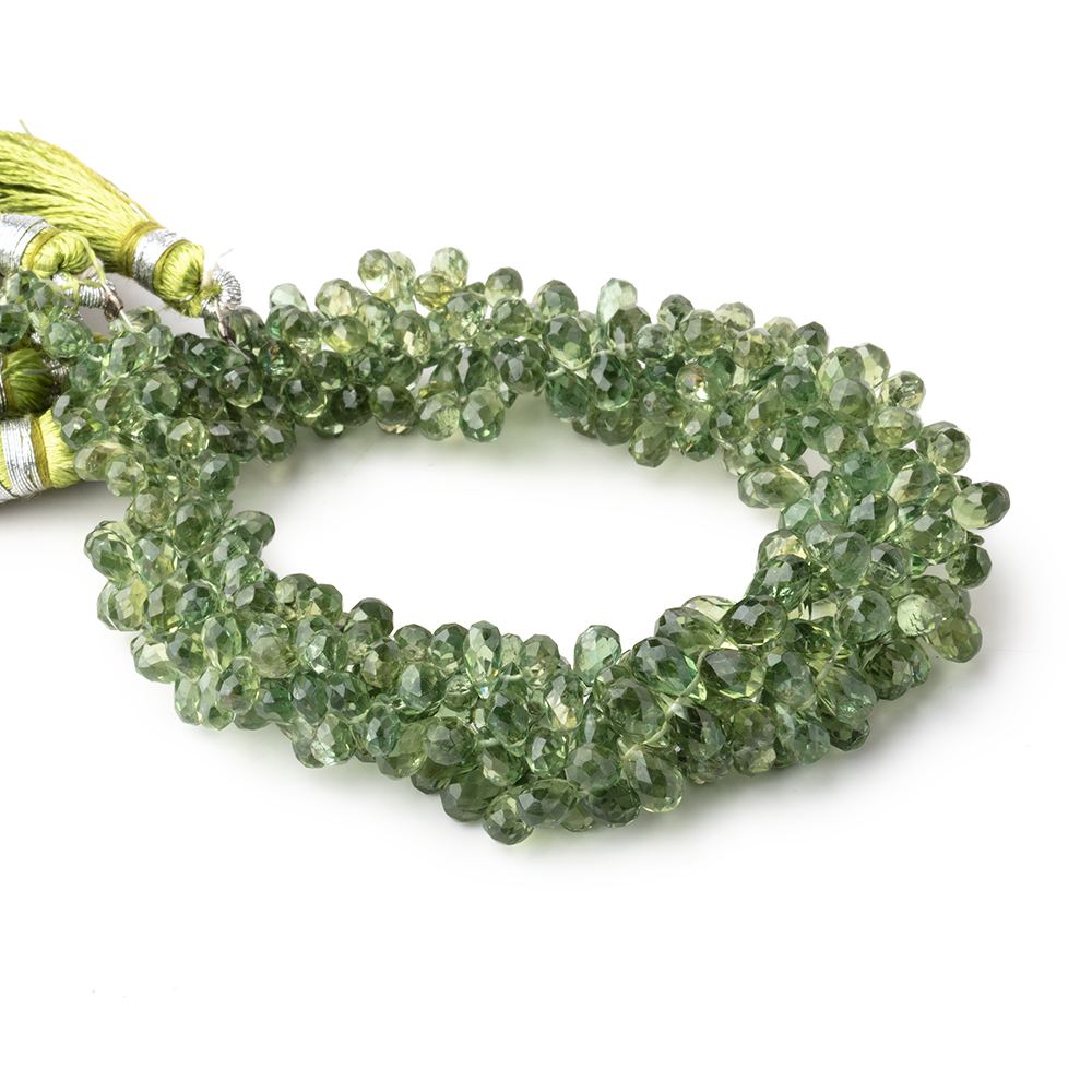 5x3-7x5mm Green Apatite Faceted Tear Drop Beads 8 inch 91 pieces (ONLINE ORDER ONLY)
