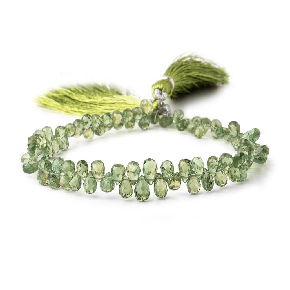 5x3-7x5mm Green Apatite Faceted Tear Drop Beads 8 inch 91 pieces (ONLINE ORDER ONLY)