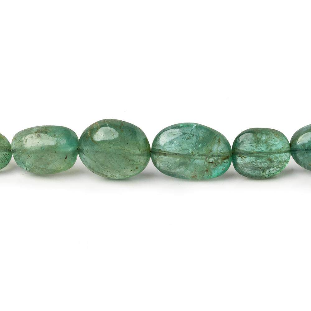 5x3.5-10x7mm Zambian Emerald plain nugget beads 18 inches 64 pieces A (ONLINE ORDER ONLY)