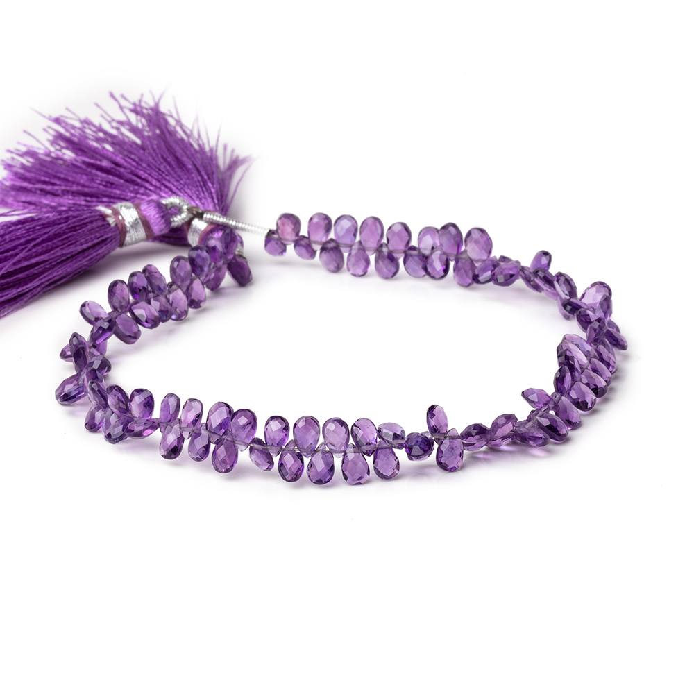 5x3mm Amethyst Faceted Pear Beads 8 inch 108 pieces (ONLINE ORDER ONLY)