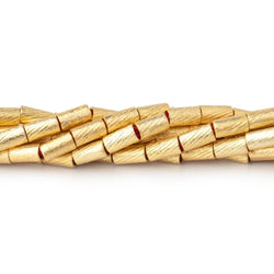 5x3mm Brushed Tube Beads 8 inch 37 pieces (ONLINE ORDER ONLY)